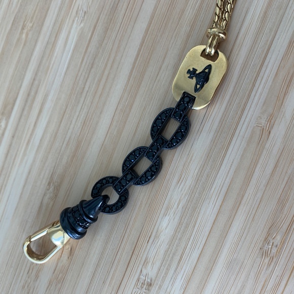 Vivienne Westwood Multi Detailed Chain / Link / Orb Crystal Choker Necklace - Picture 6 of 9